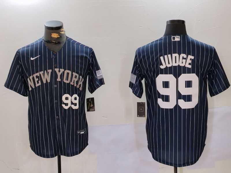 Men%27s New York Yankees #99 Aaron Judge Navy Pinstripe Fashion Cool Base Jerseys->philadelphia phillies->MLB Jersey